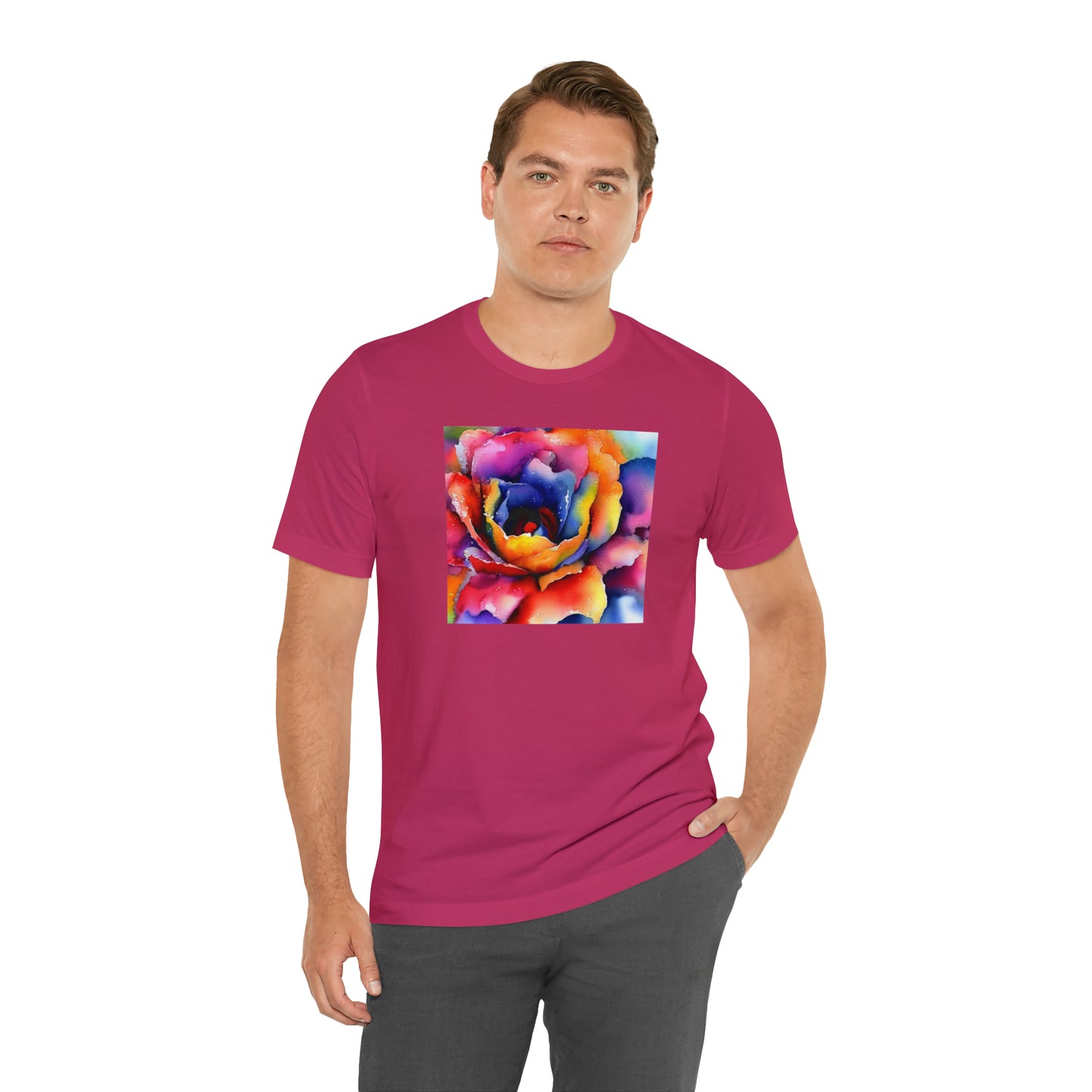 Open Watercolor Flower Tee