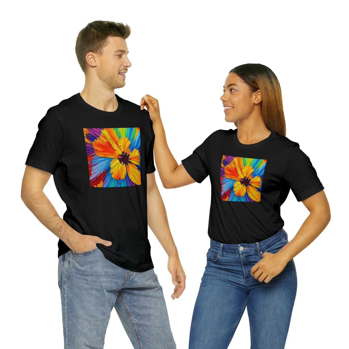 Oil Painted Flower Tee