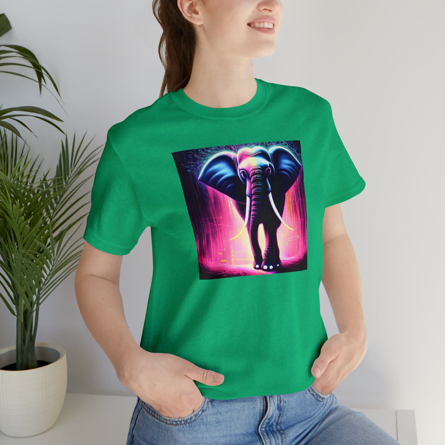 Pink Rain Elephant Tee