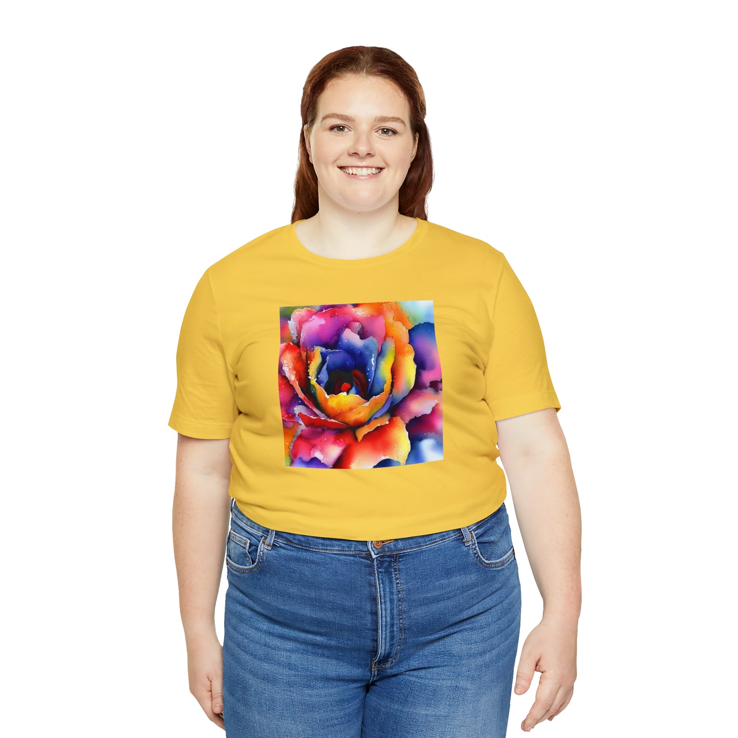 Open Watercolor Flower Tee