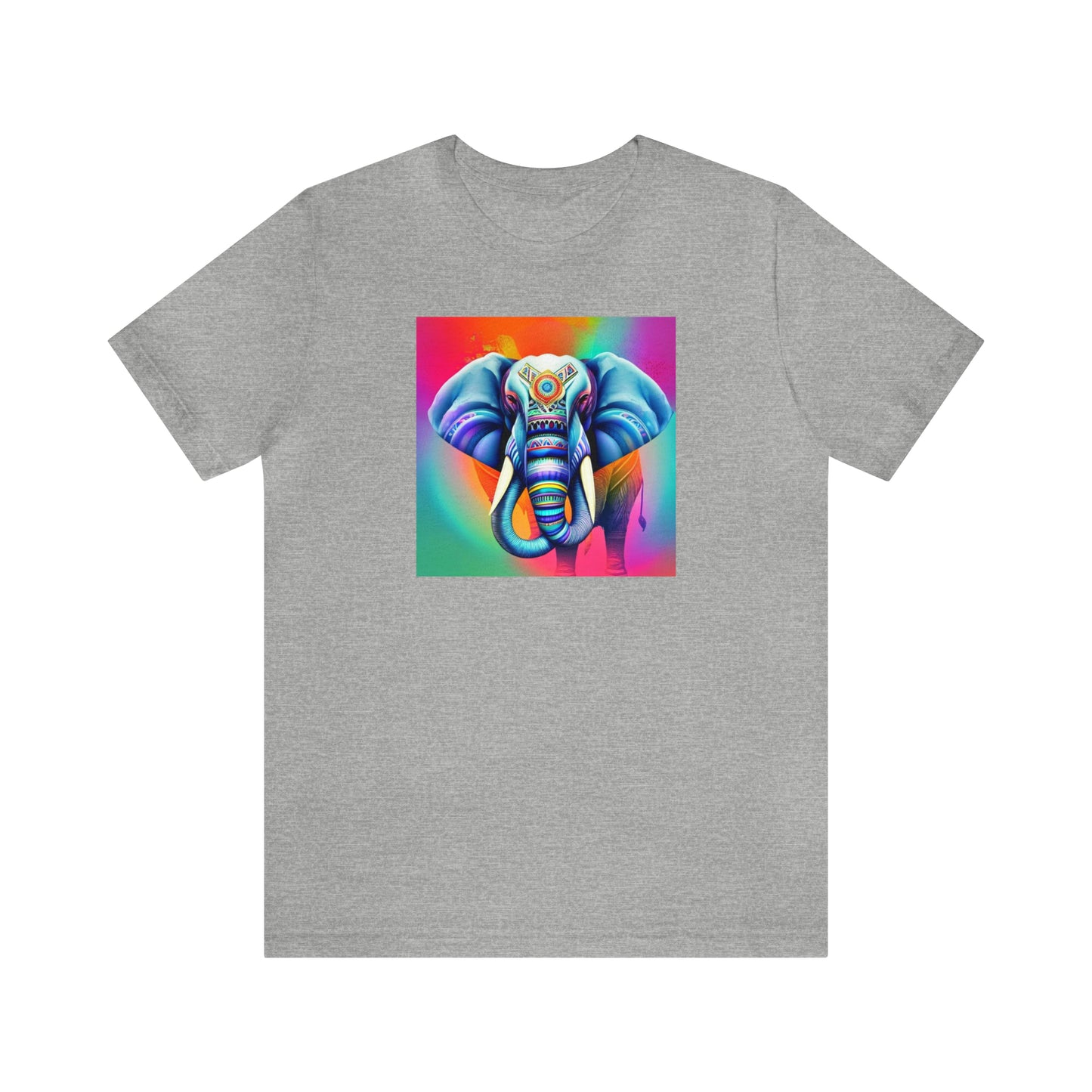Decorated Elephant Ranibow Tee