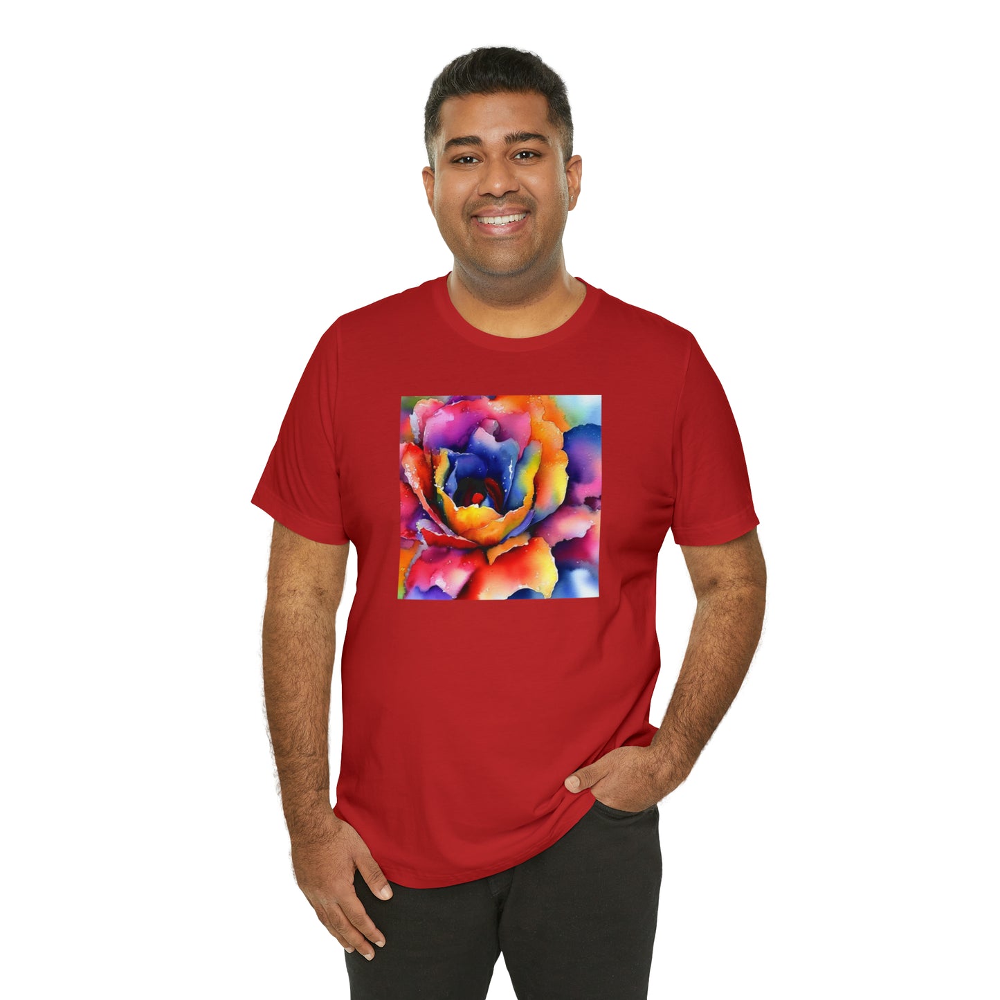 Open Watercolor Flower Tee