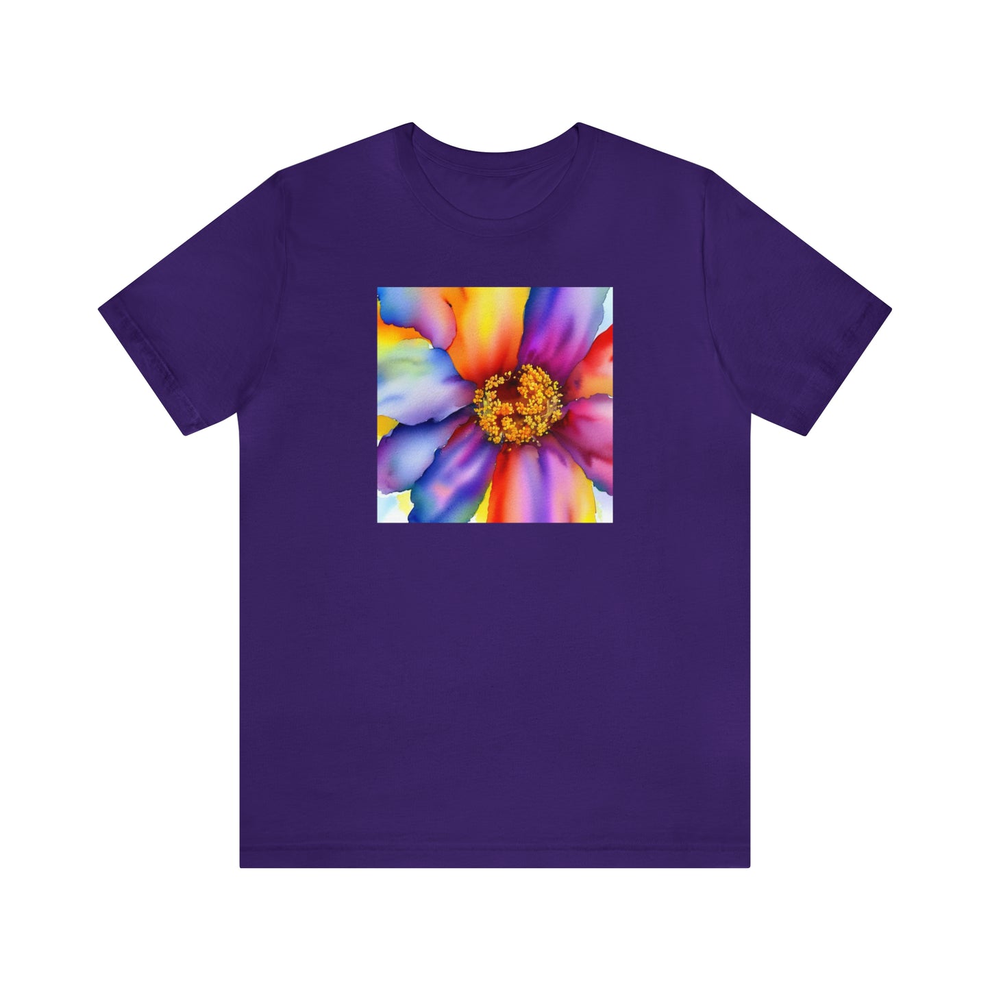 Colorful Open Flower Tee
