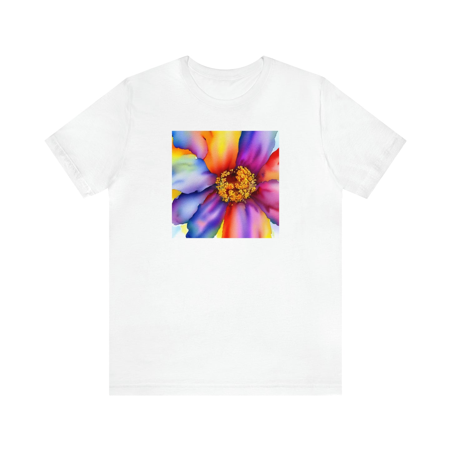 Colorful Open Flower Tee