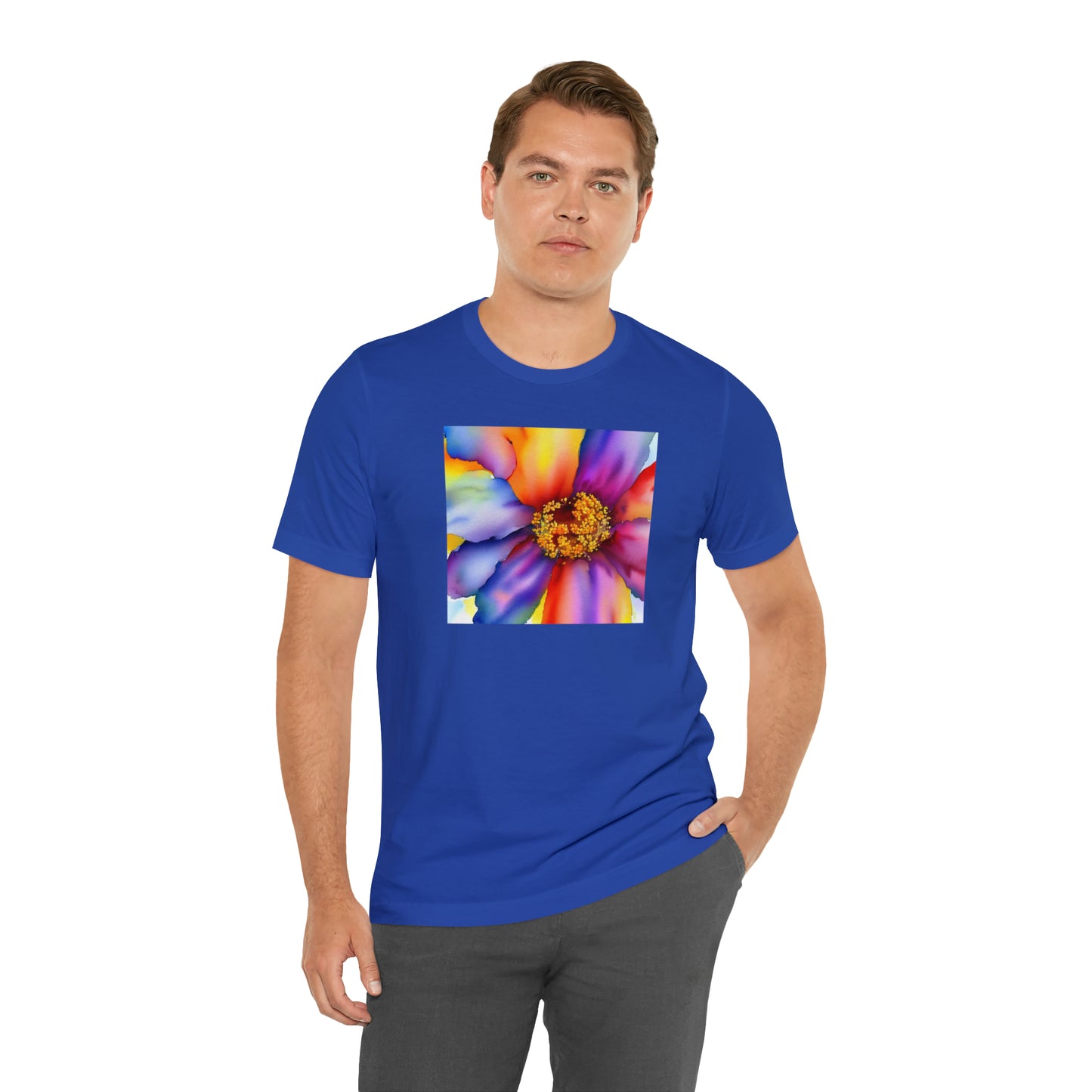 Colorful Open Flower Tee