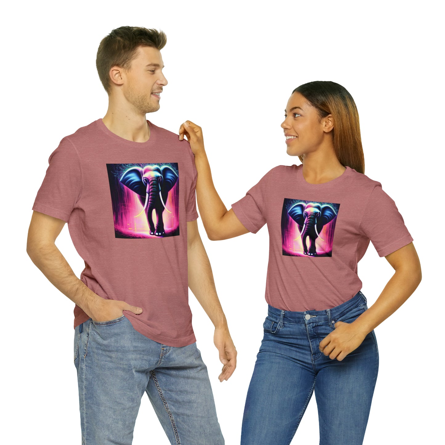 Pink Rain Elephant Tee
