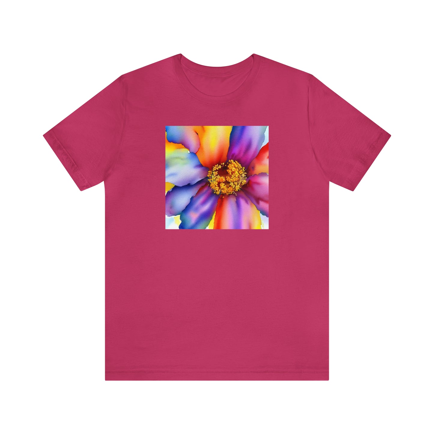 Colorful Open Flower Tee