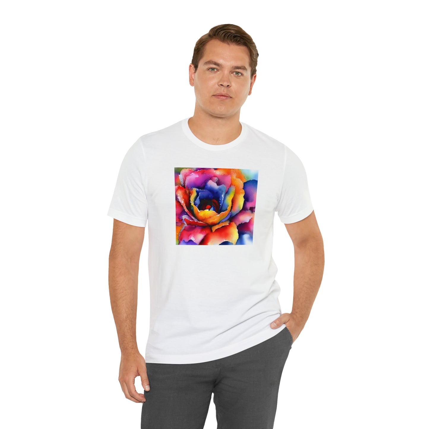 Open Watercolor Flower Tee