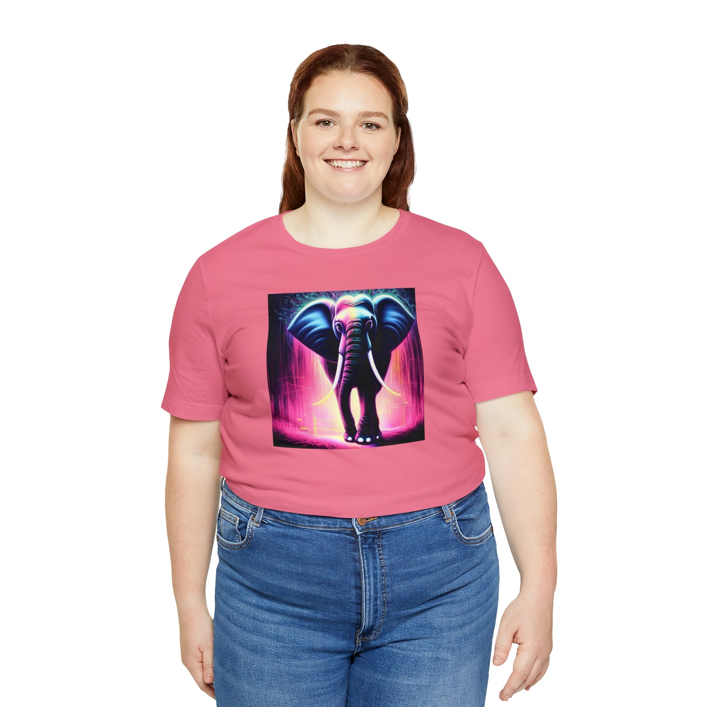 Pink Rain Elephant Tee