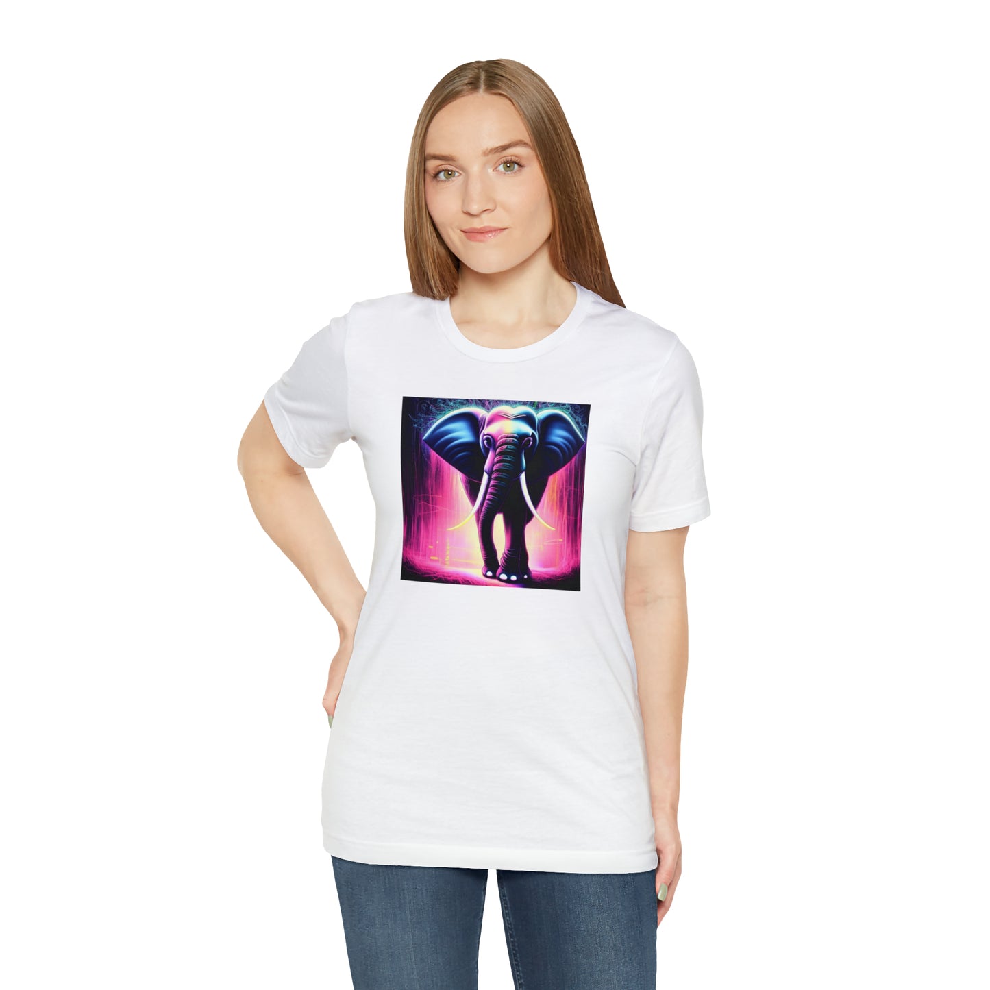 Pink Rain Elephant Tee