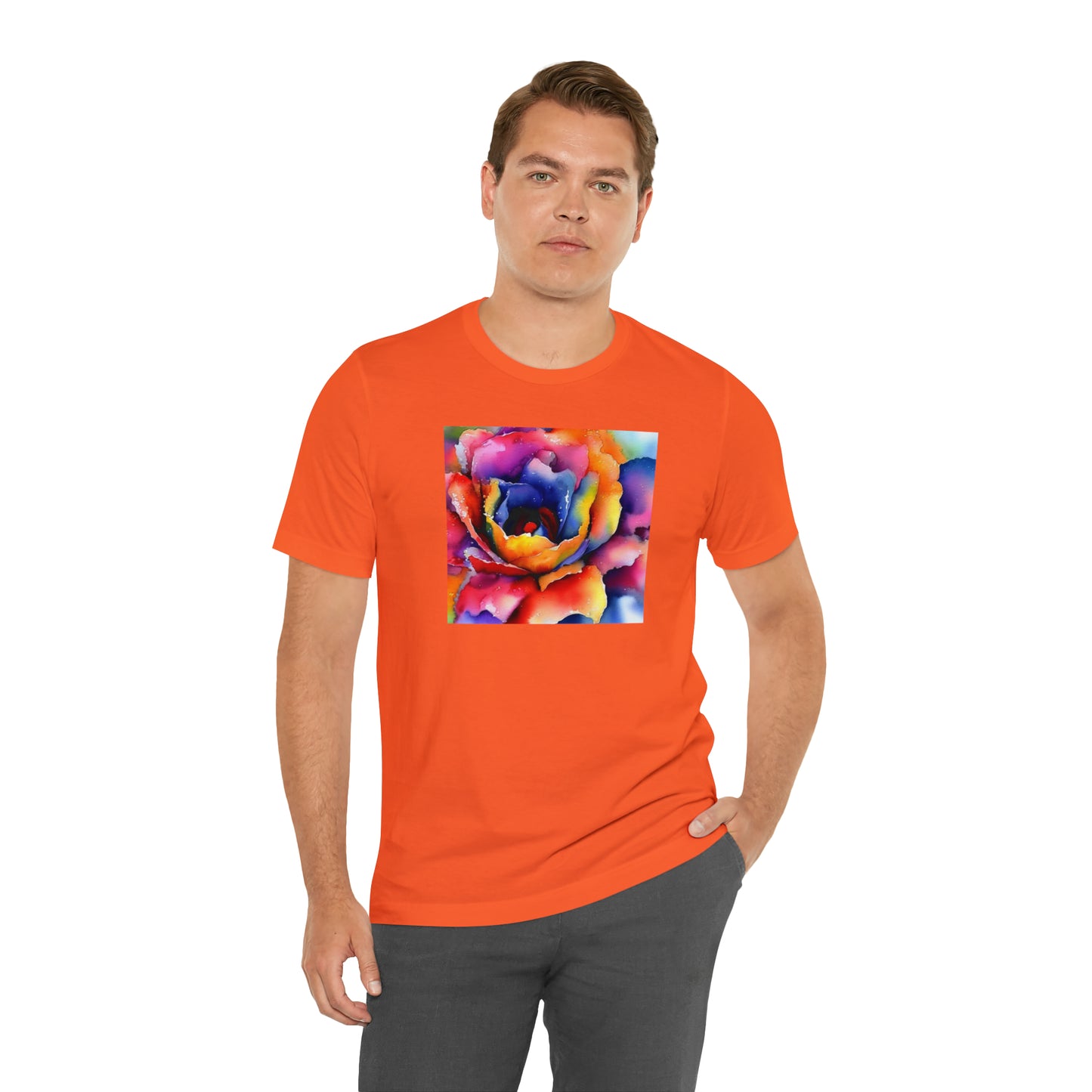 Open Watercolor Flower Tee