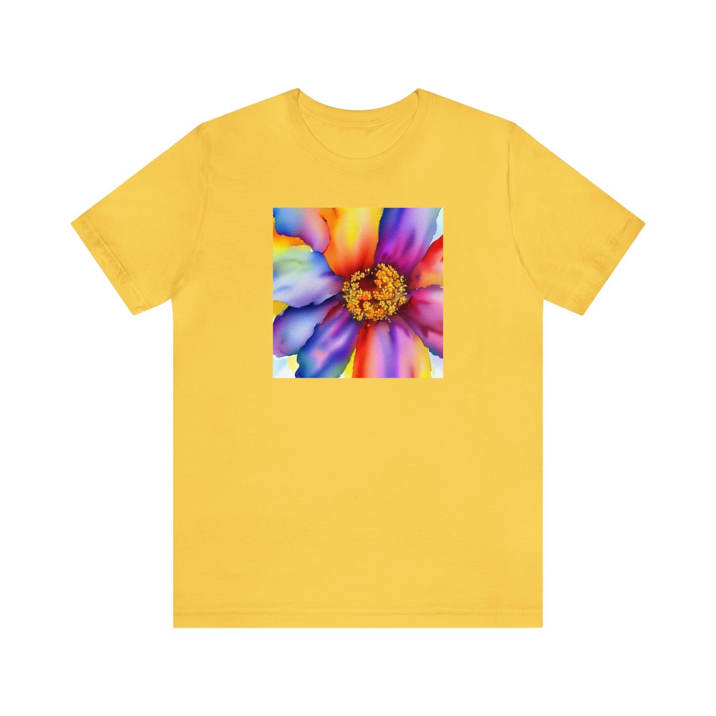 Colorful Open Flower Tee