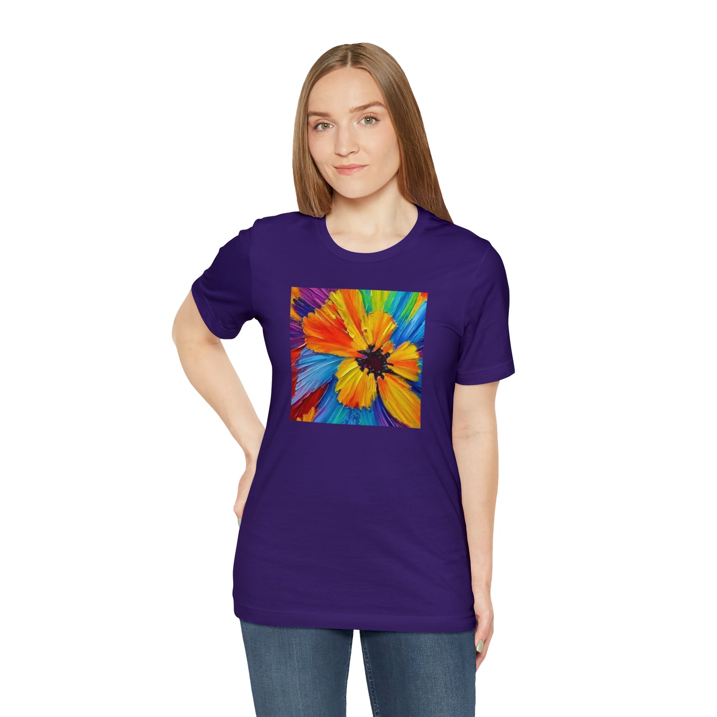 Oil Painted Flower Tee