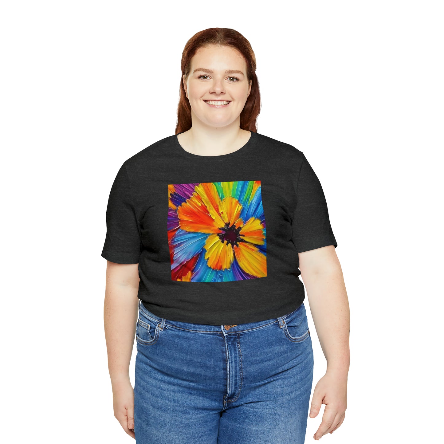 Oil Painted Flower Tee