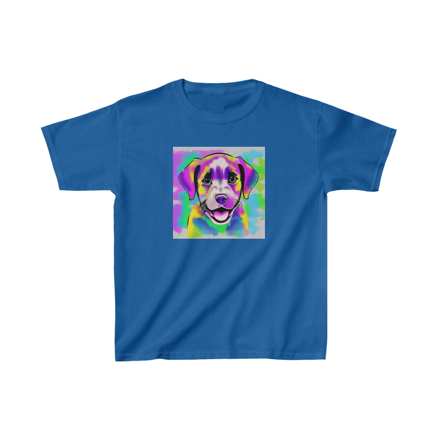 Happy Puppy Color Block Kid's Tee