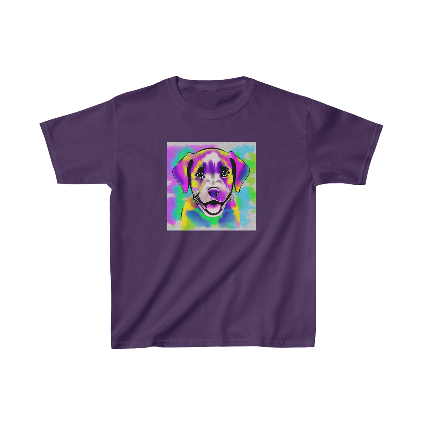 Happy Puppy Color Block Kid's Tee
