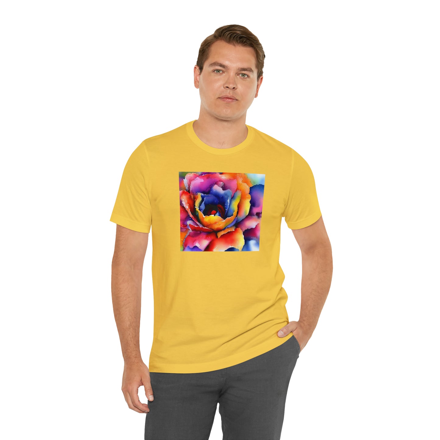 Open Watercolor Flower Tee