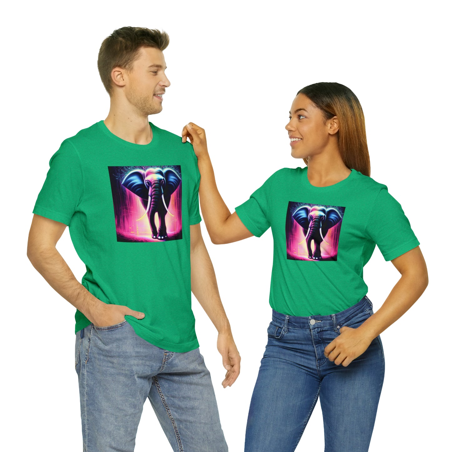 Pink Rain Elephant Tee