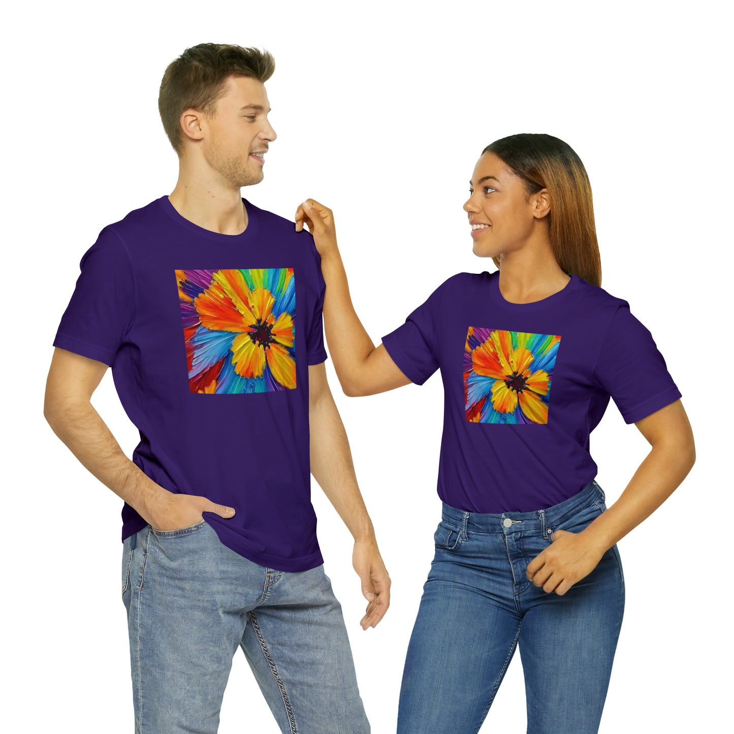 Oil Painted Flower Tee