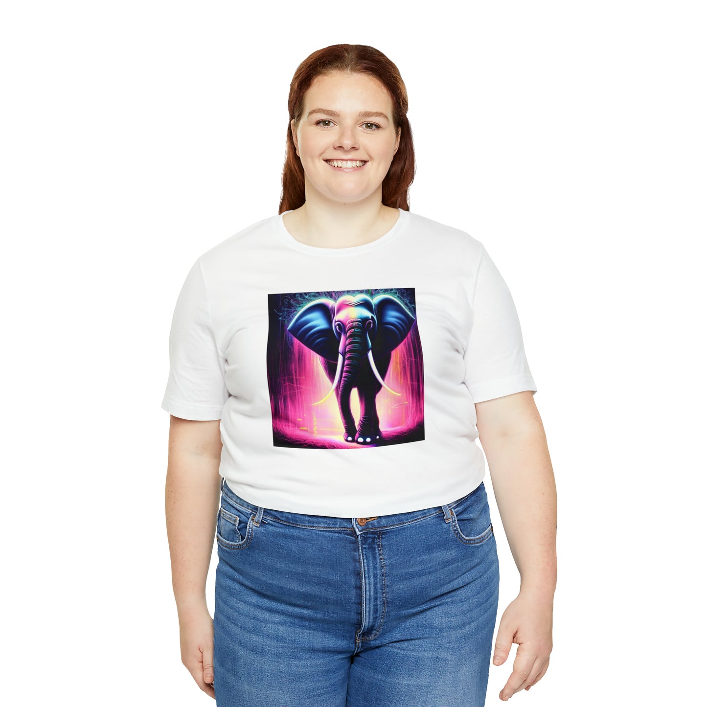 Pink Rain Elephant Tee