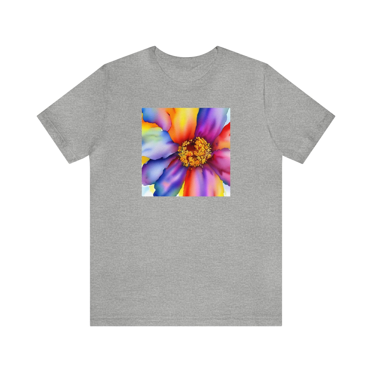 Colorful Open Flower Tee