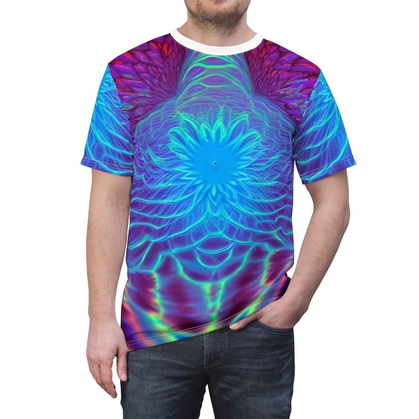 Abstract Bee All Over Print Tee (AOP)