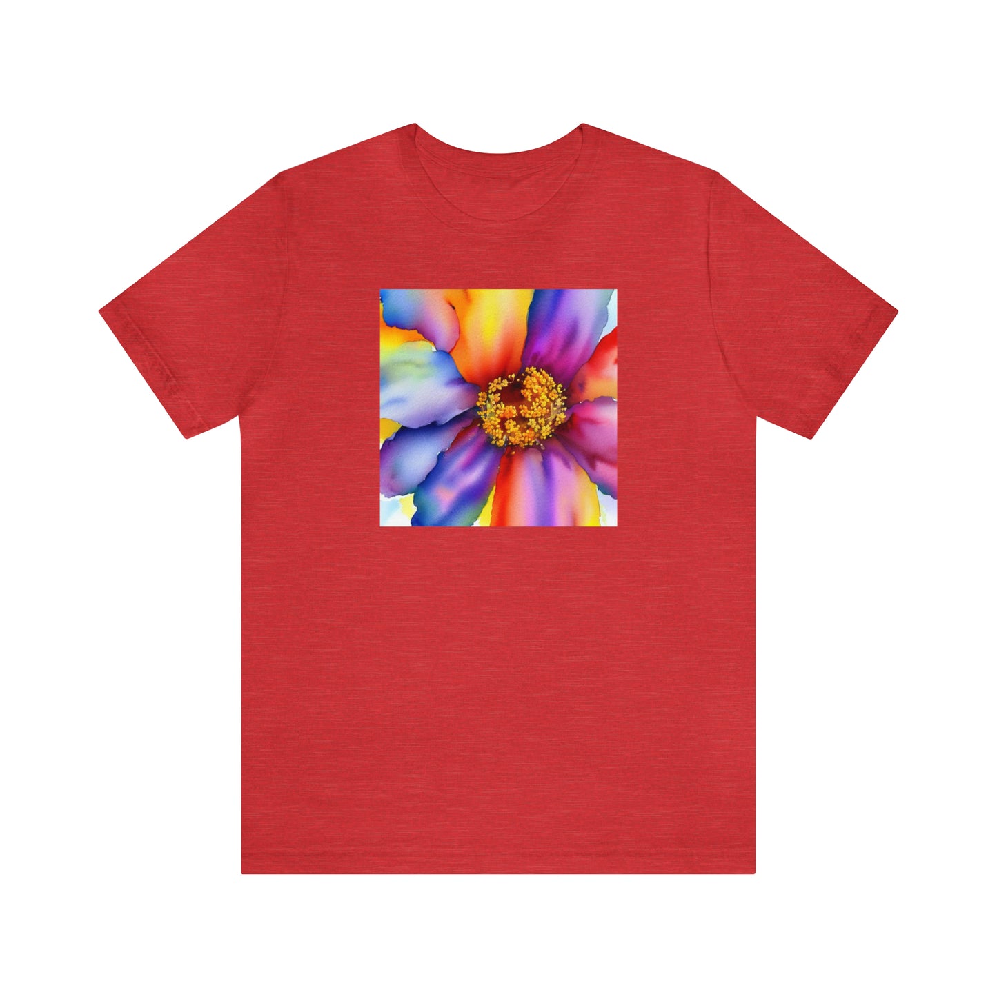 Colorful Open Flower Tee