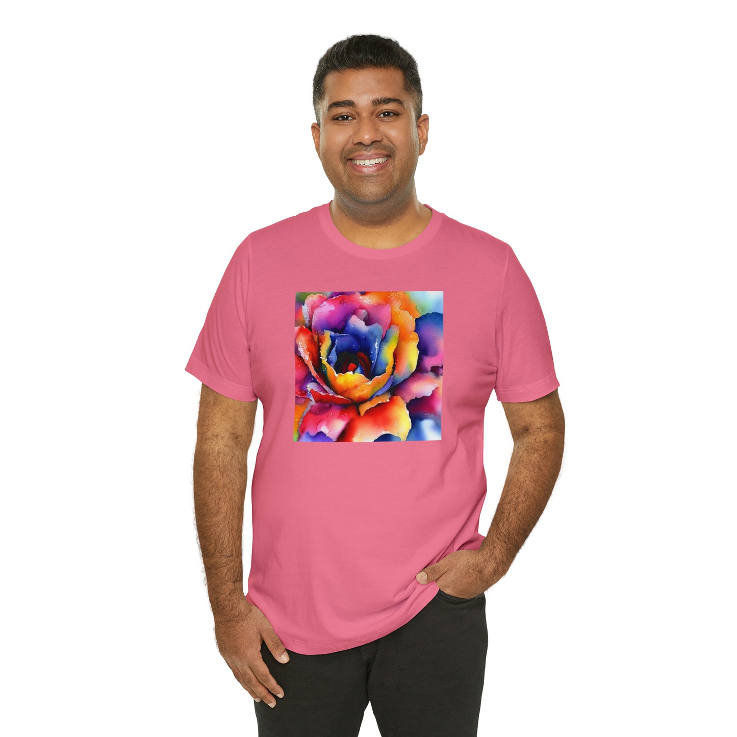 Open Watercolor Flower Tee