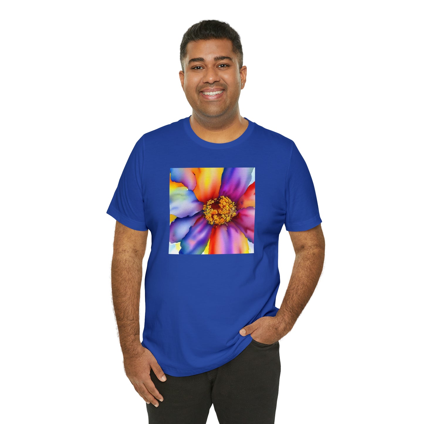 Colorful Open Flower Tee