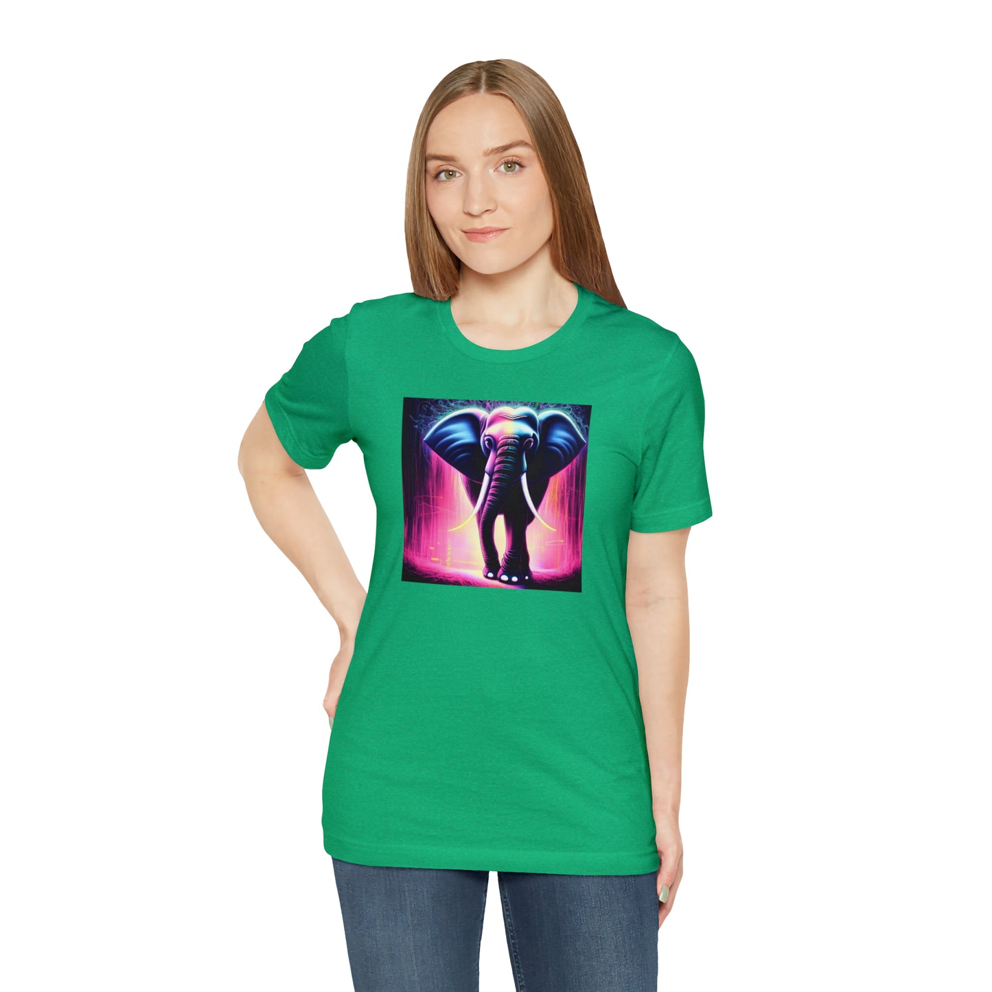 Pink Rain Elephant Tee