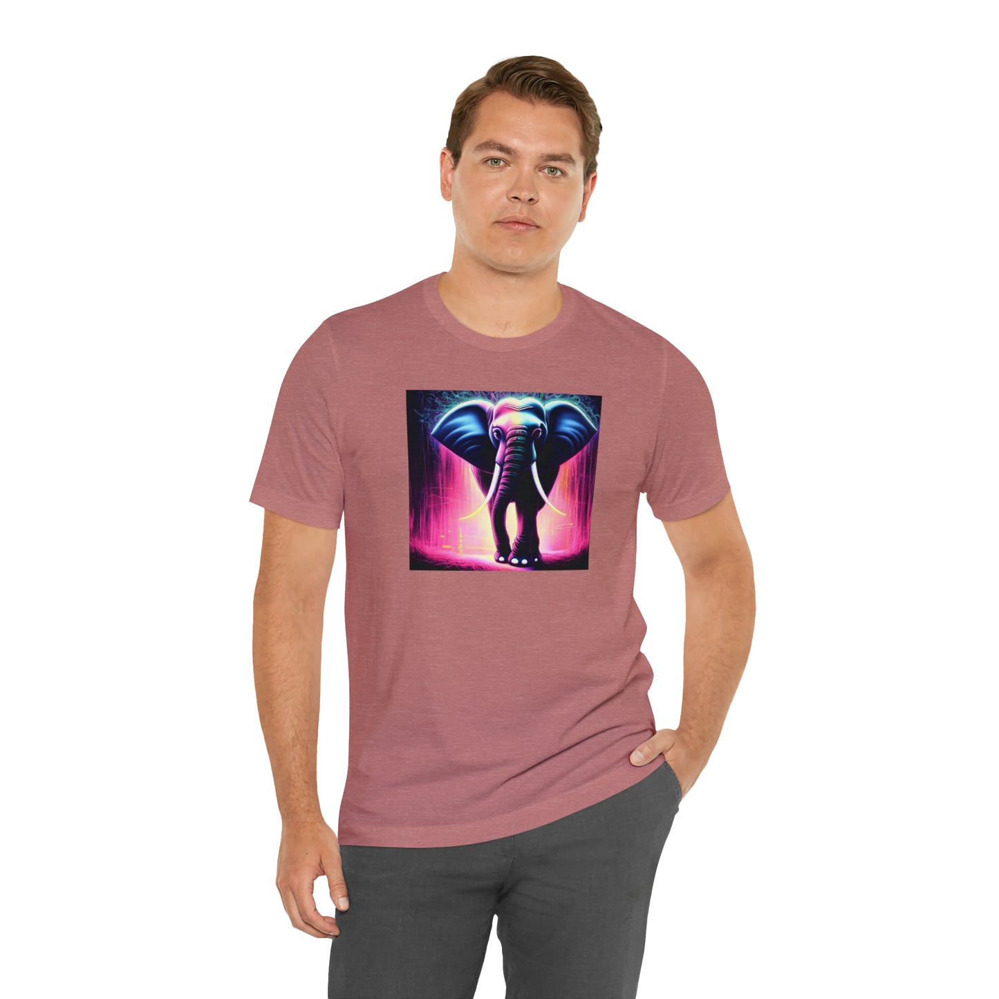 Pink Rain Elephant Tee