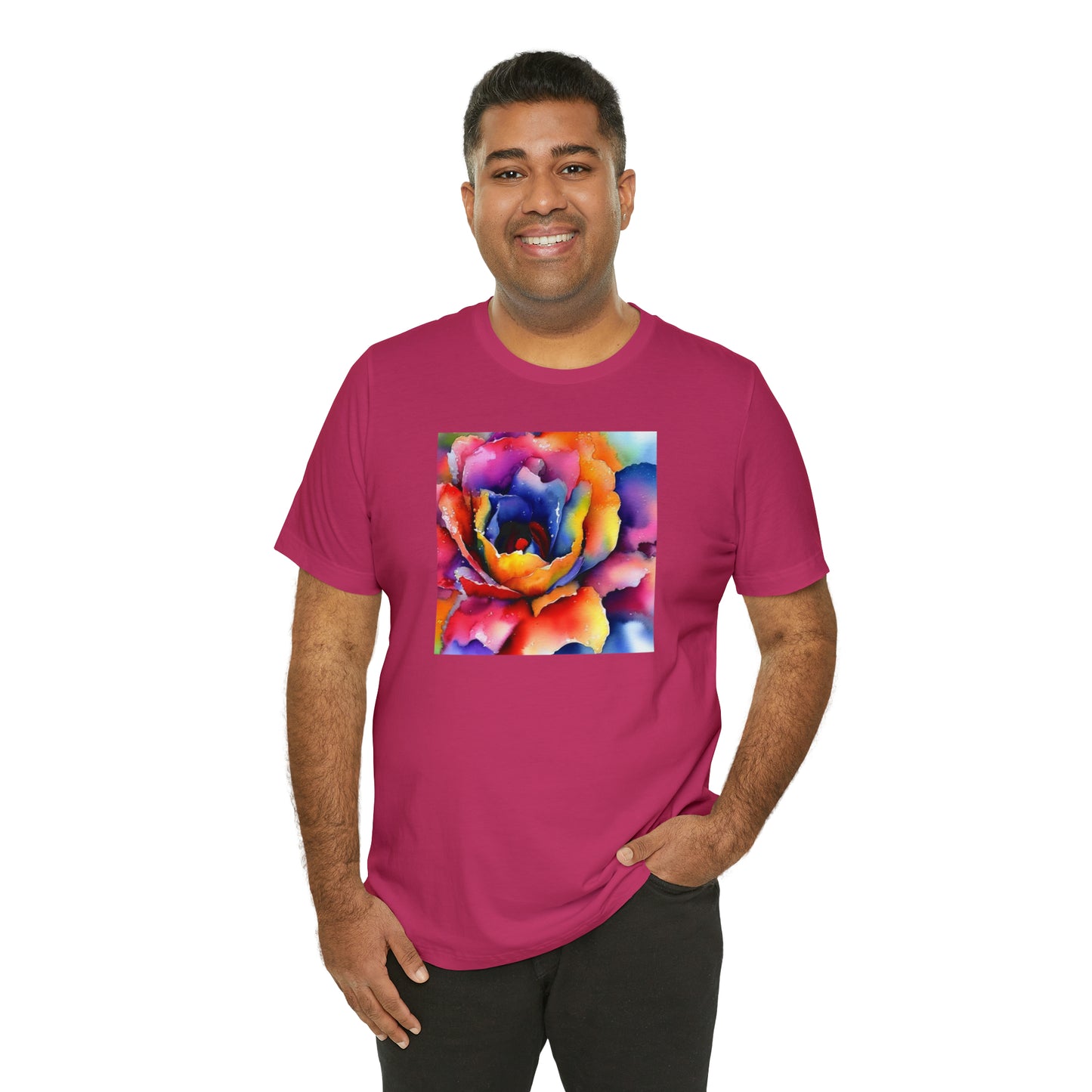 Open Watercolor Flower Tee