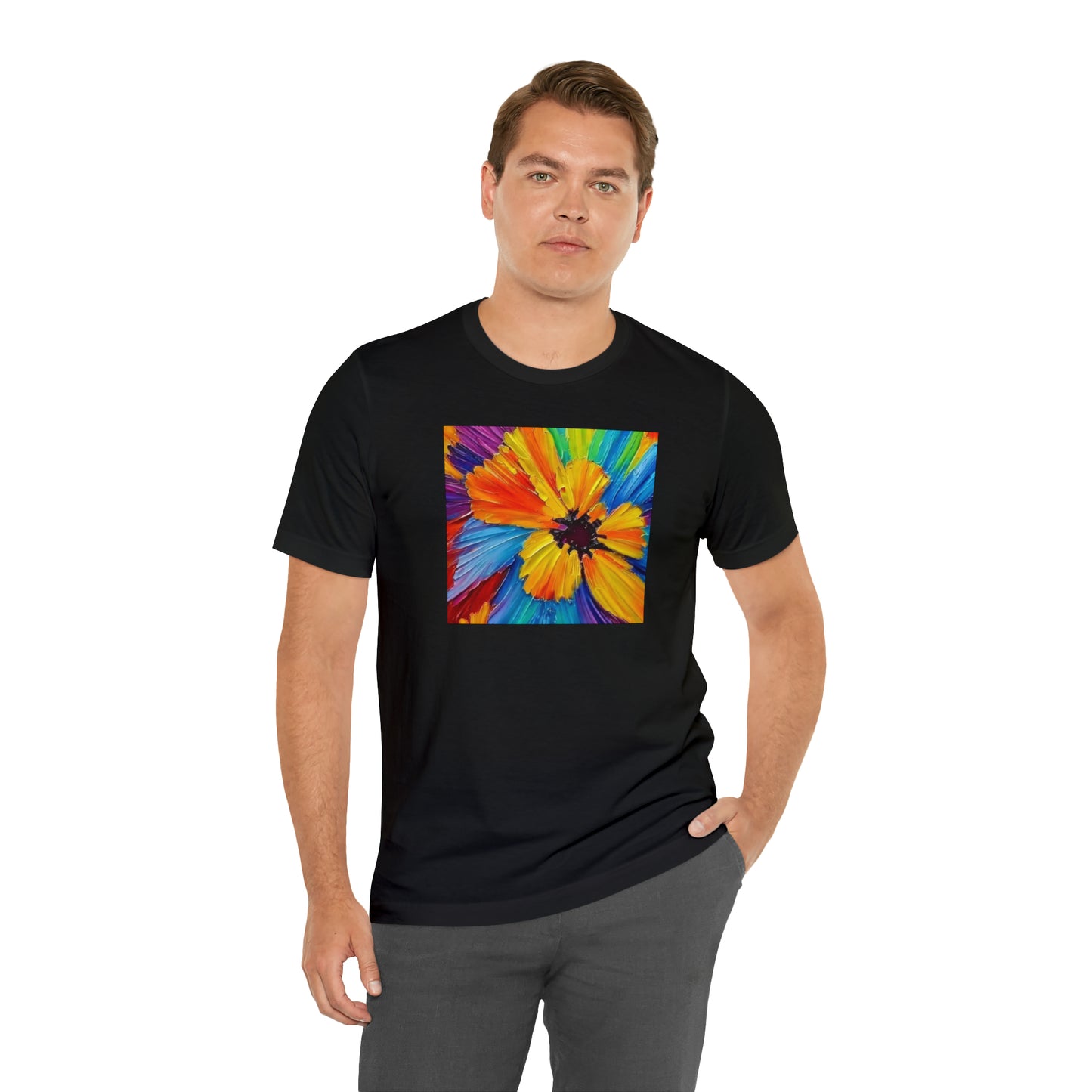 Oil Painted Flower Tee