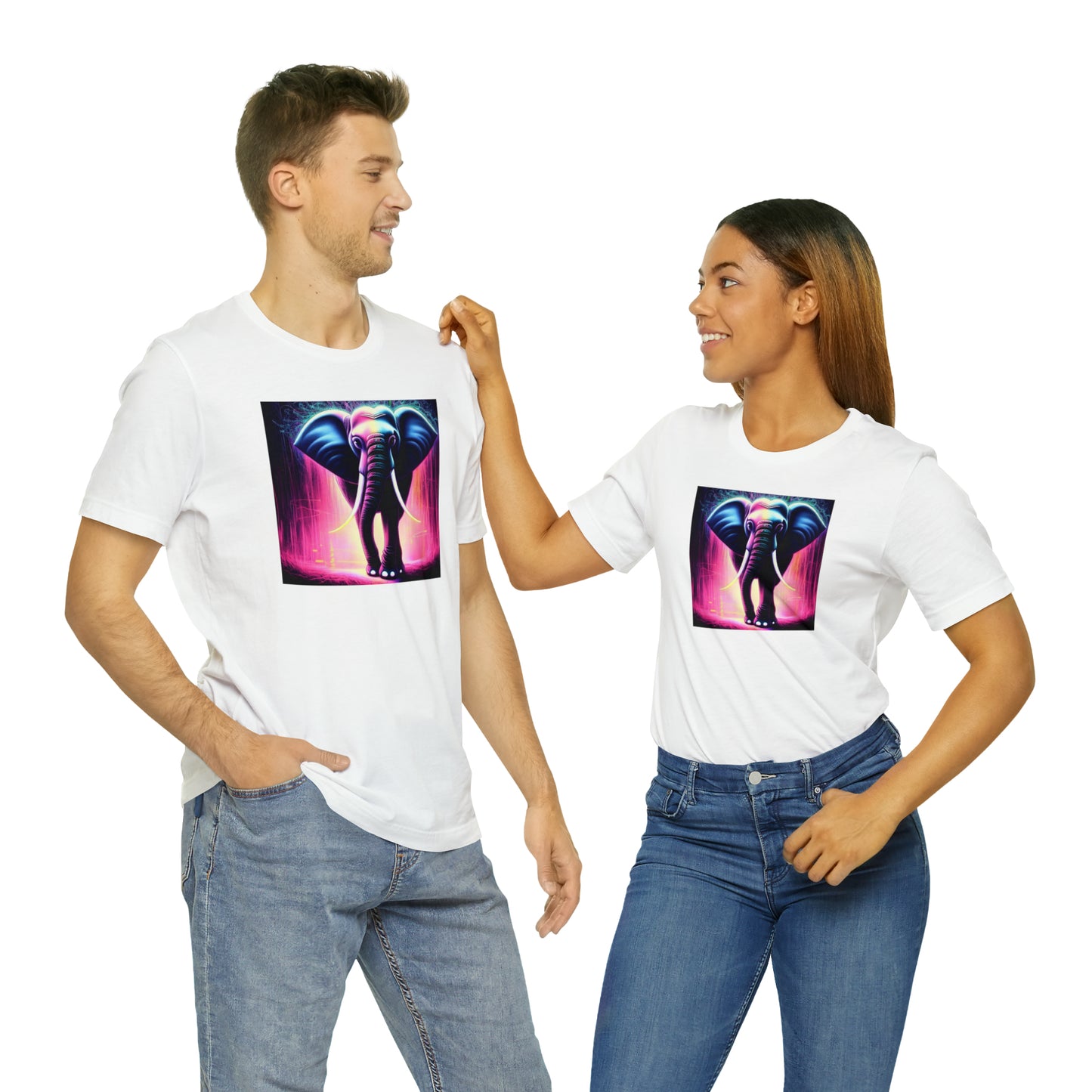 Pink Rain Elephant Tee