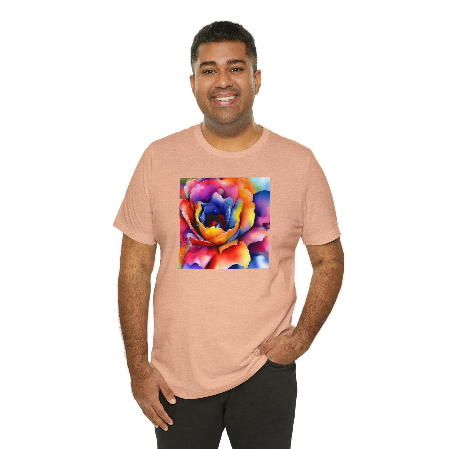 Open Watercolor Flower Tee