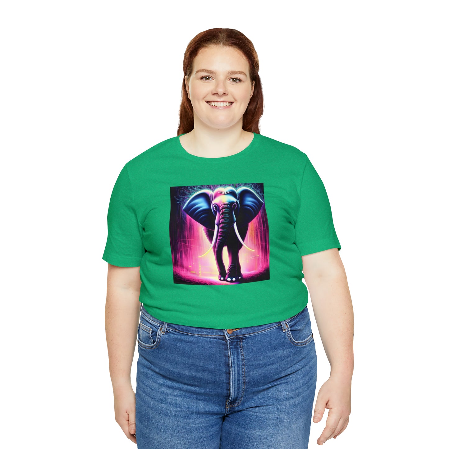 Pink Rain Elephant Tee