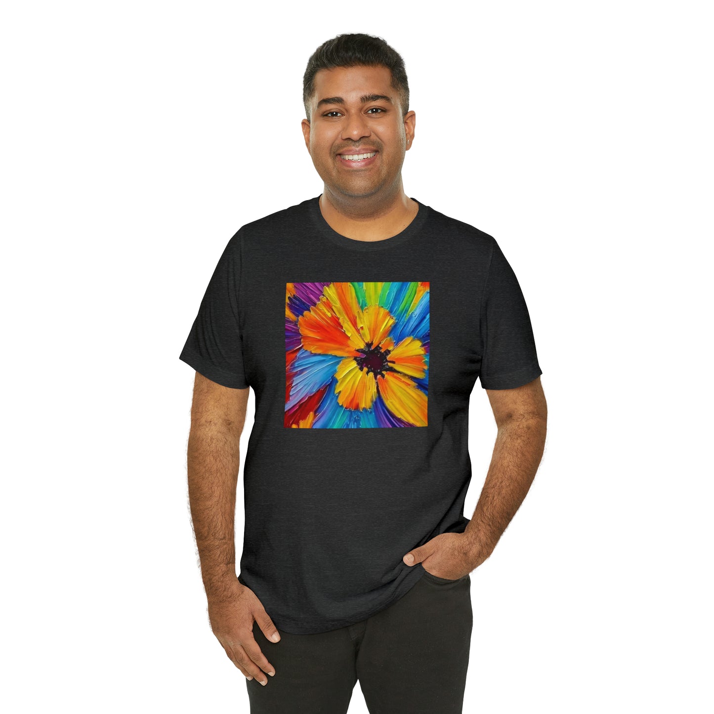 Oil Painted Flower Tee