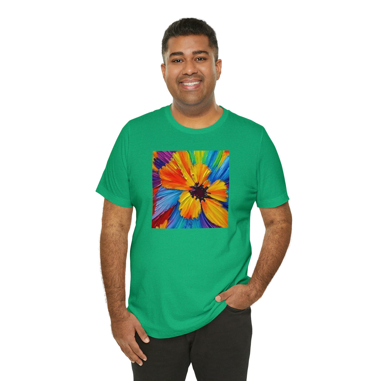 Oil Painted Flower Tee