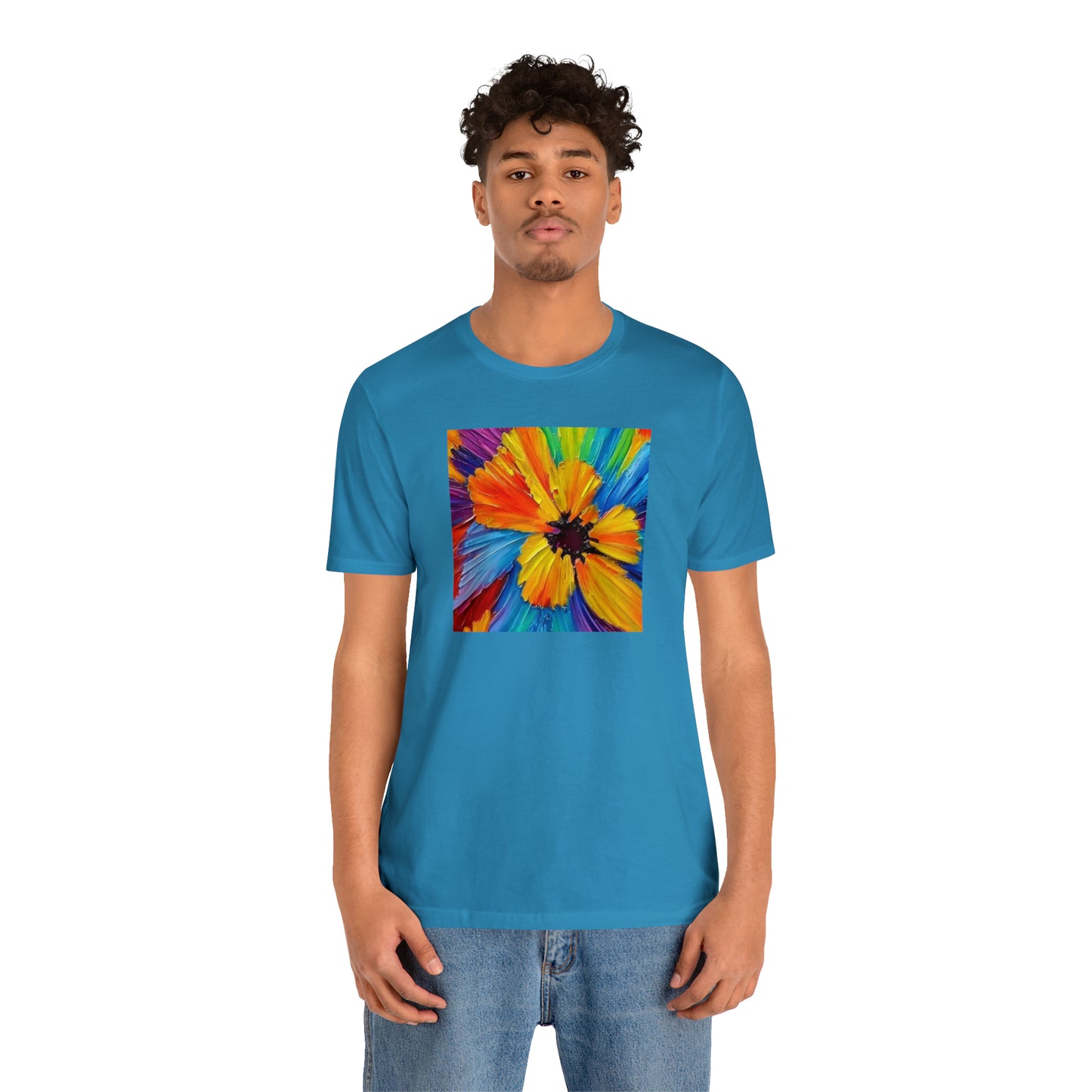 Oil Painted Flower Tee