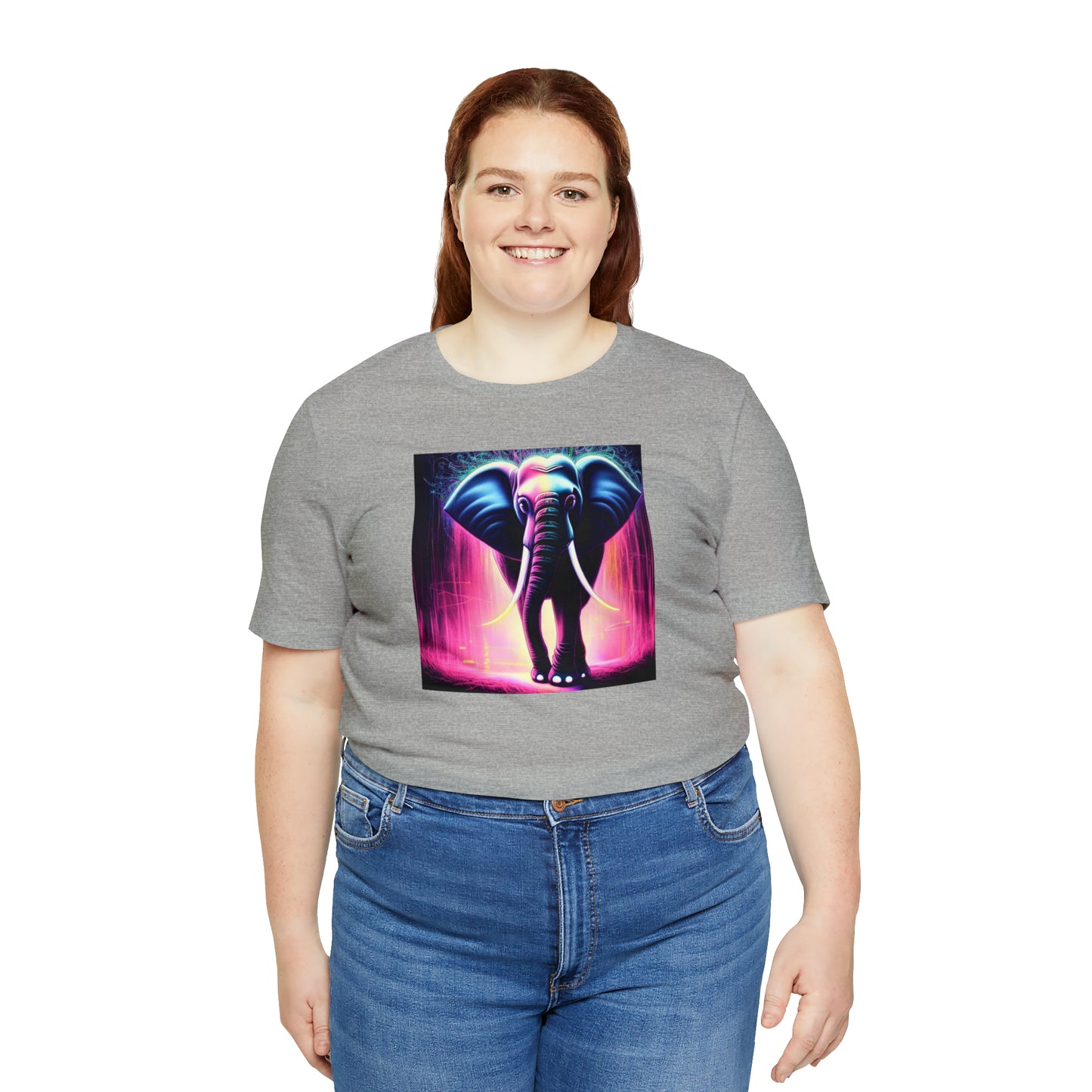 Pink Rain Elephant Tee