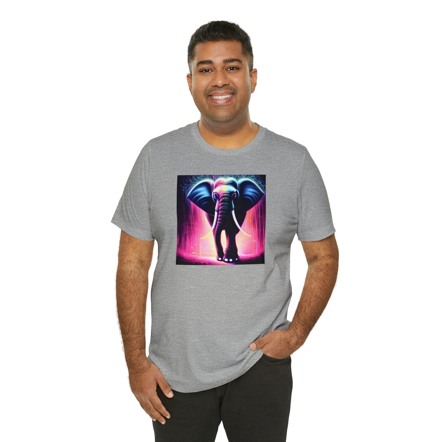 Pink Rain Elephant Tee