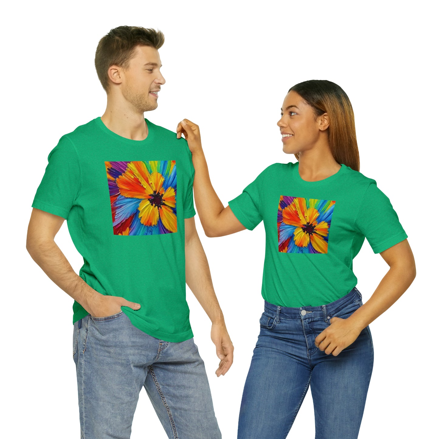 Oil Painted Flower Tee