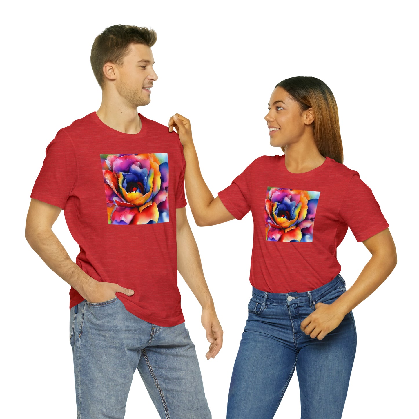Open Watercolor Flower Tee
