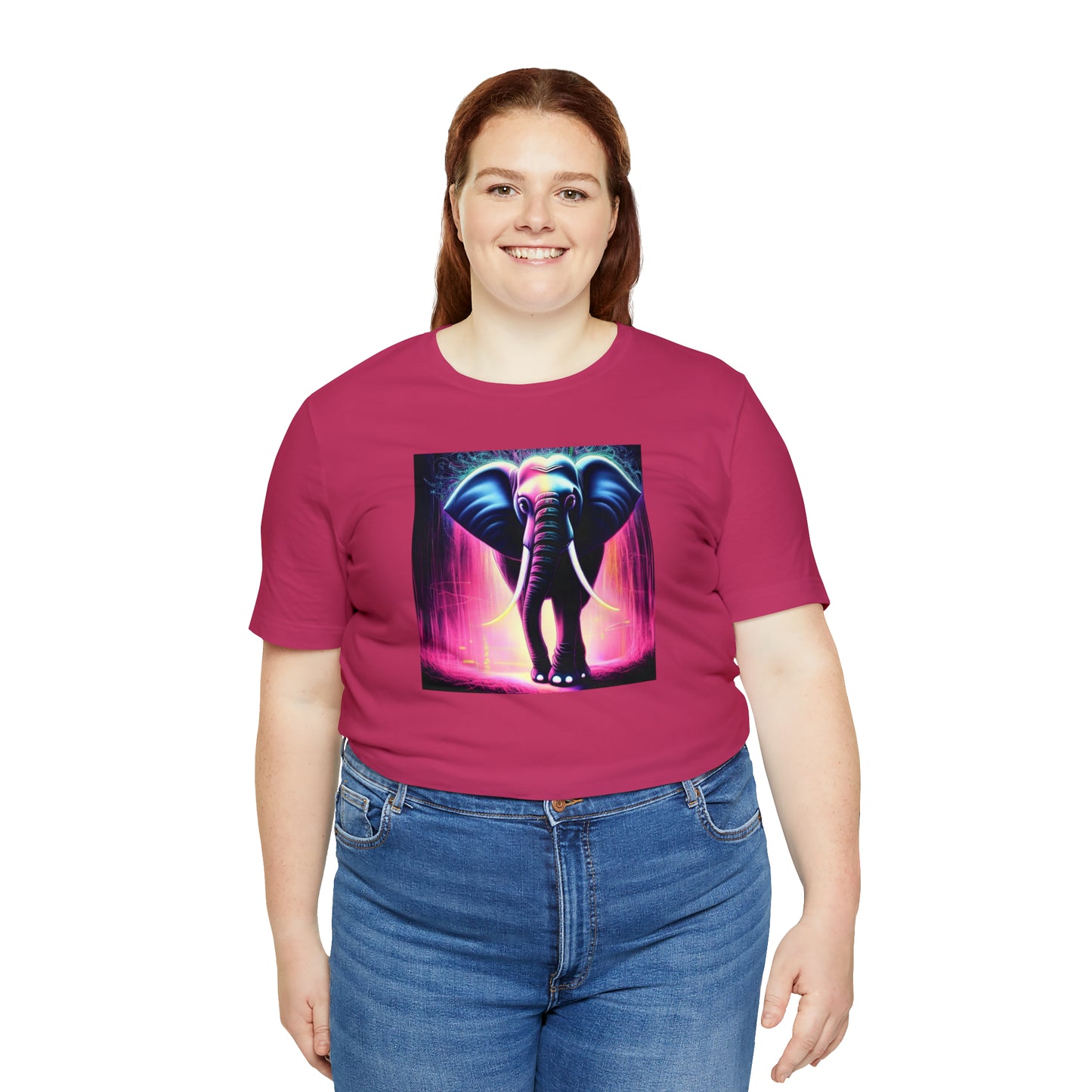 Pink Rain Elephant Tee