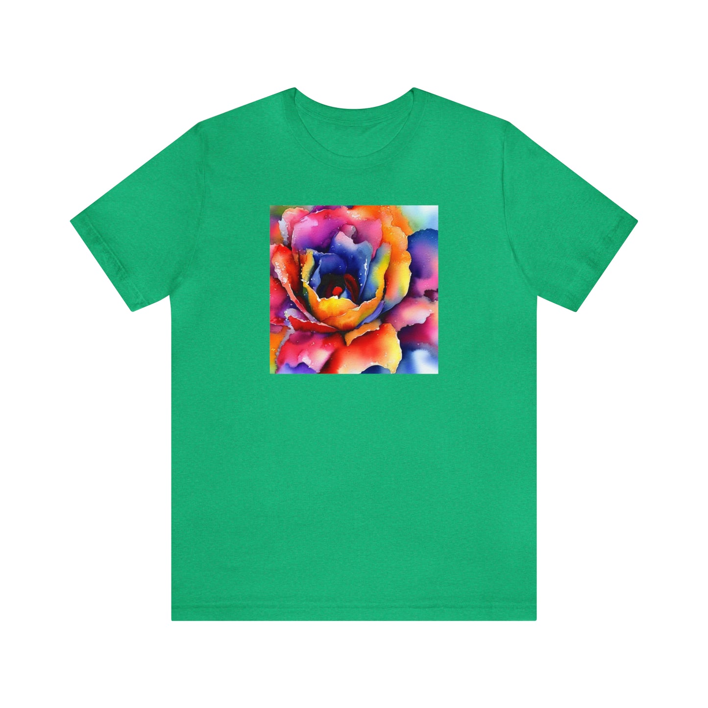 Open Watercolor Flower Tee
