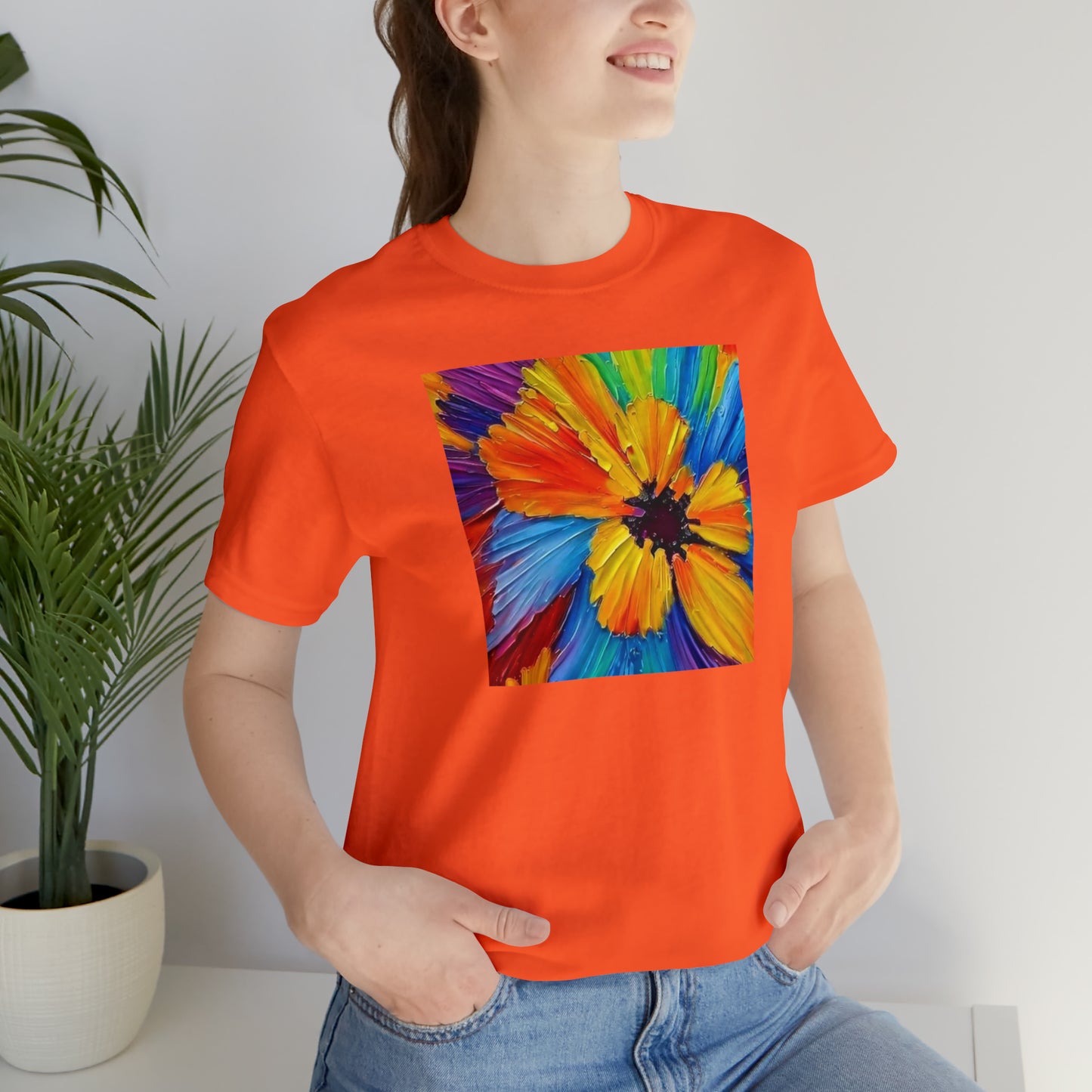 Oil Painted Flower Tee