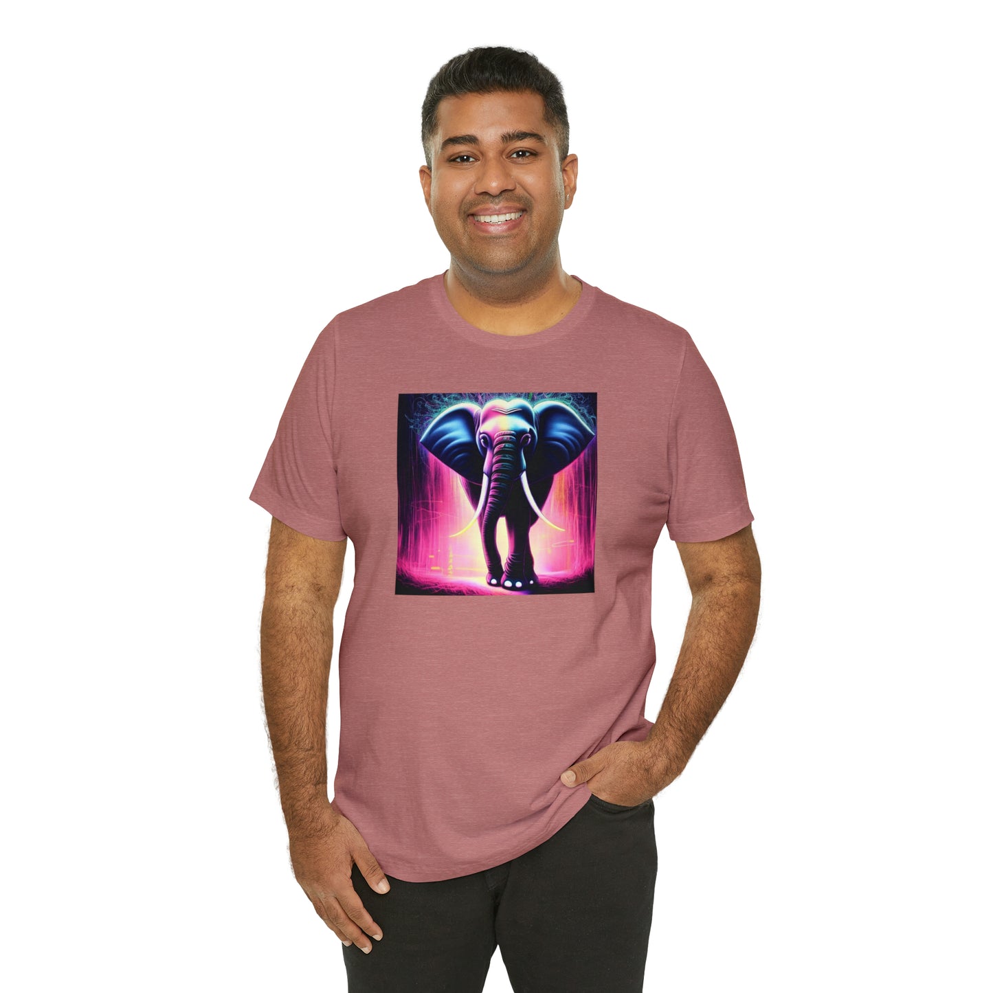 Pink Rain Elephant Tee