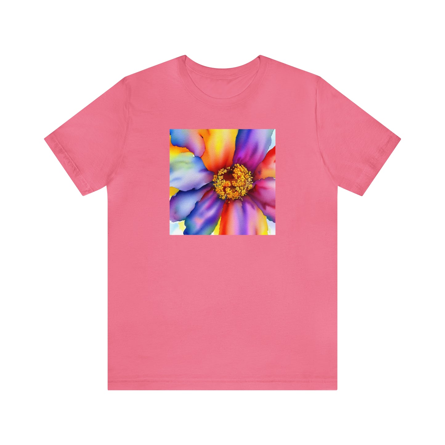 Colorful Open Flower Tee