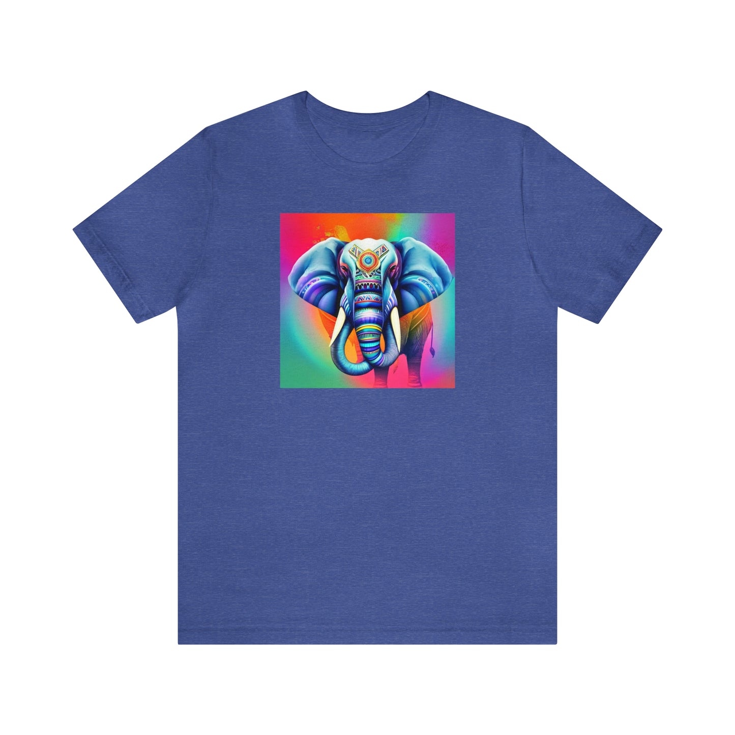Decorated Elephant Ranibow Tee