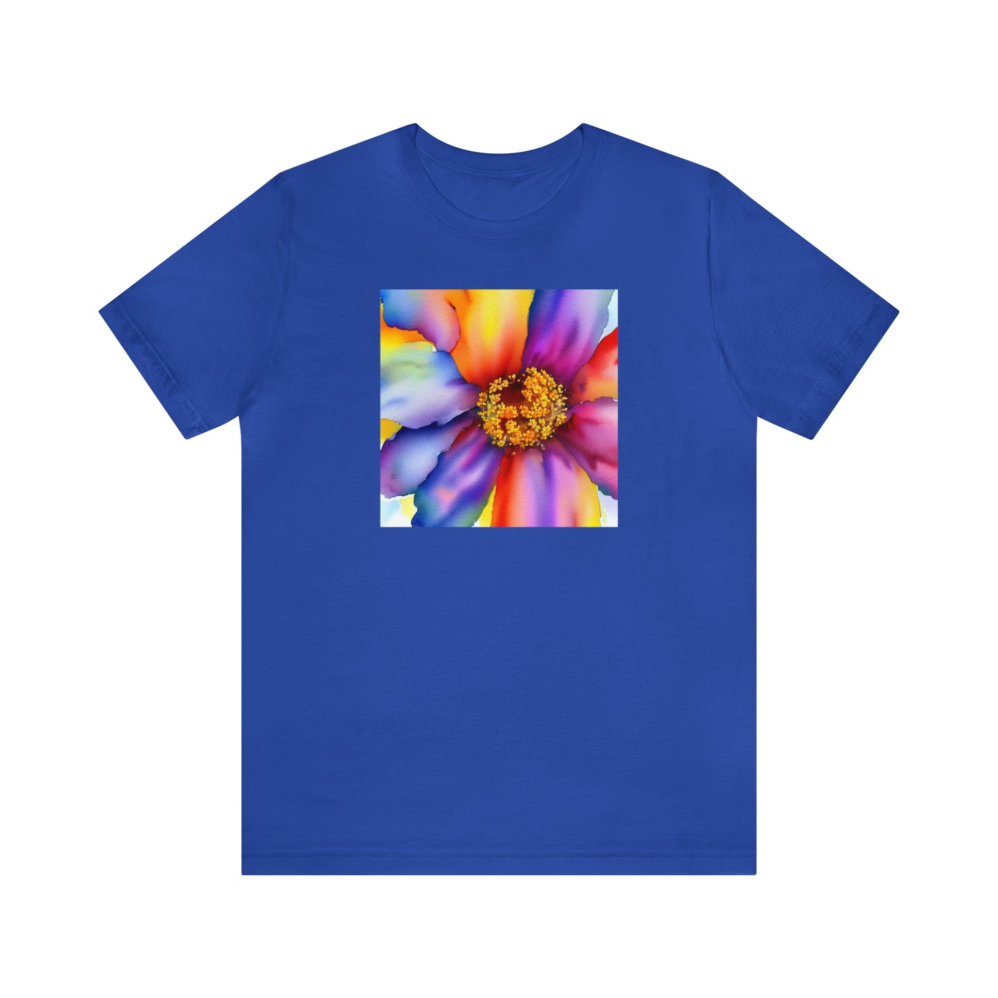 Colorful Open Flower Tee